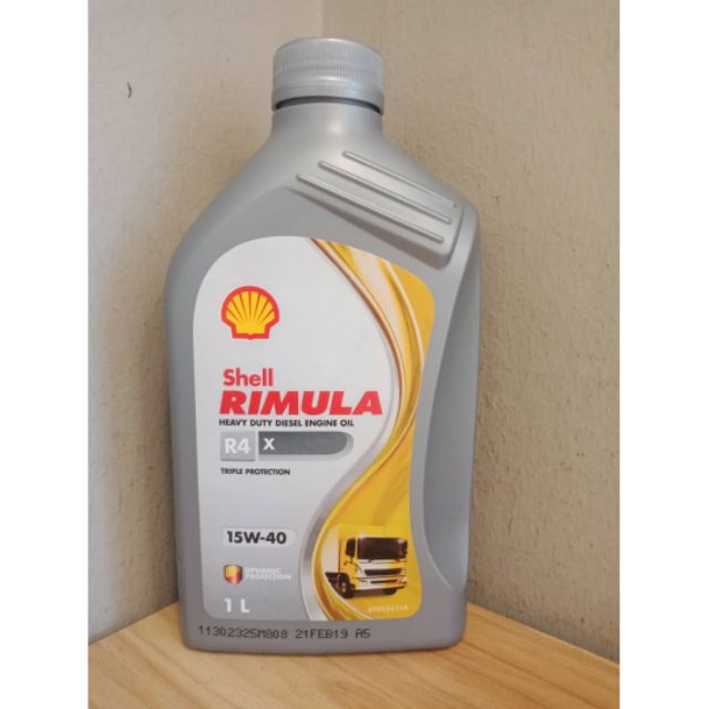 Shell Rimula R4x 15w 40 1 Liter Shopee Malaysia