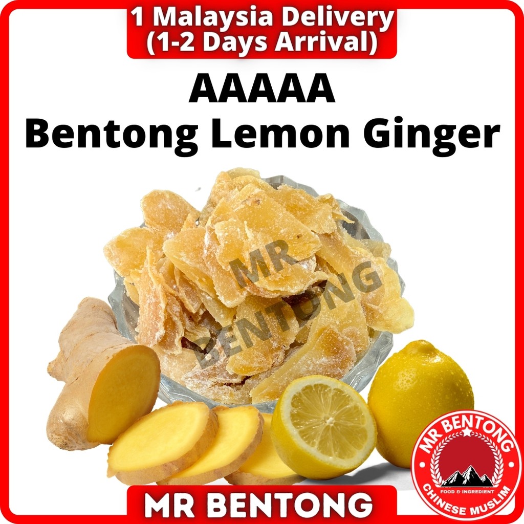 MR SOTONG BENTONG Organic Dried Bentong Lemon Ginger Slice Asam Halia