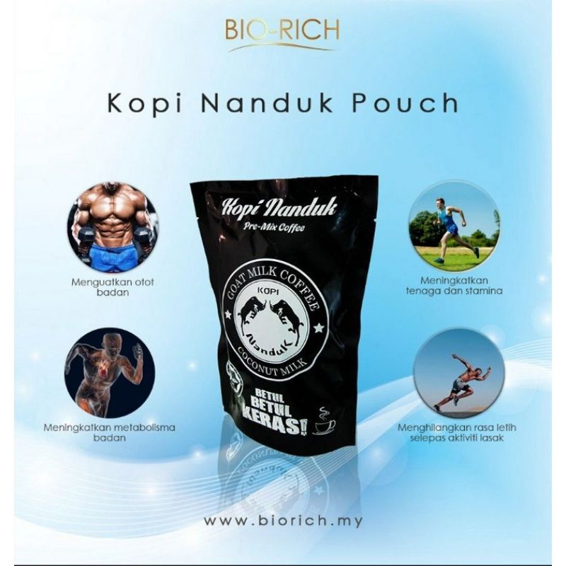 [READY STOCKS] Kopi Nanduk BioRich Rendah Kalori (Kopi + Susu Kambing)