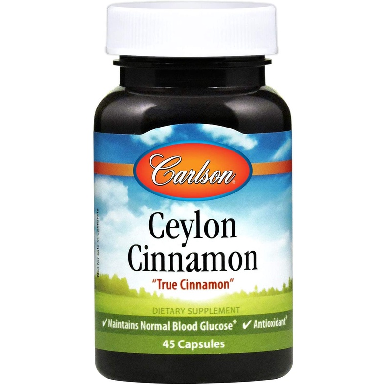 Carlson Ceylon Cinnamon, Cinnamon Supplements, 500 mg, Maintains
