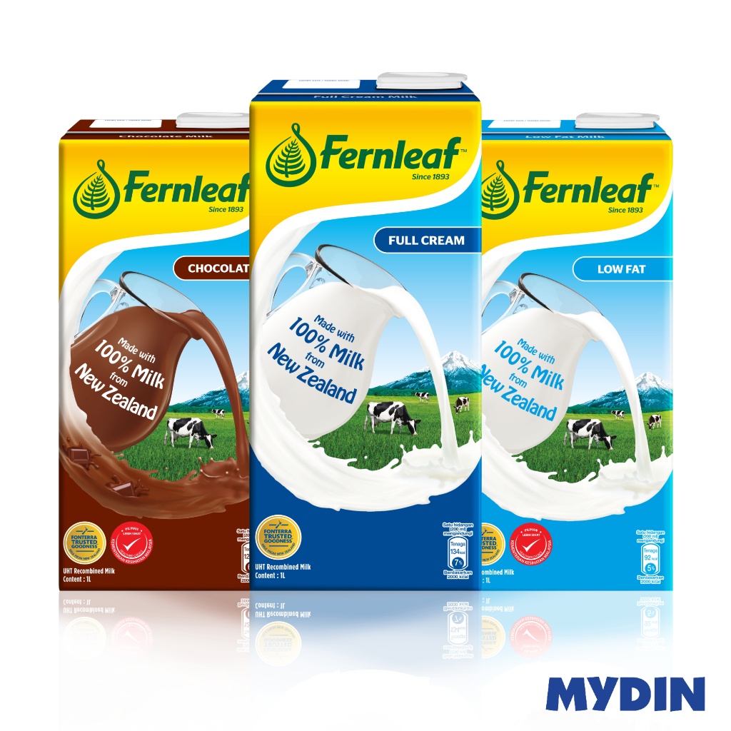 Fernleaf UHT Milk 1L (3 Flavours Available) Shopee Malaysia