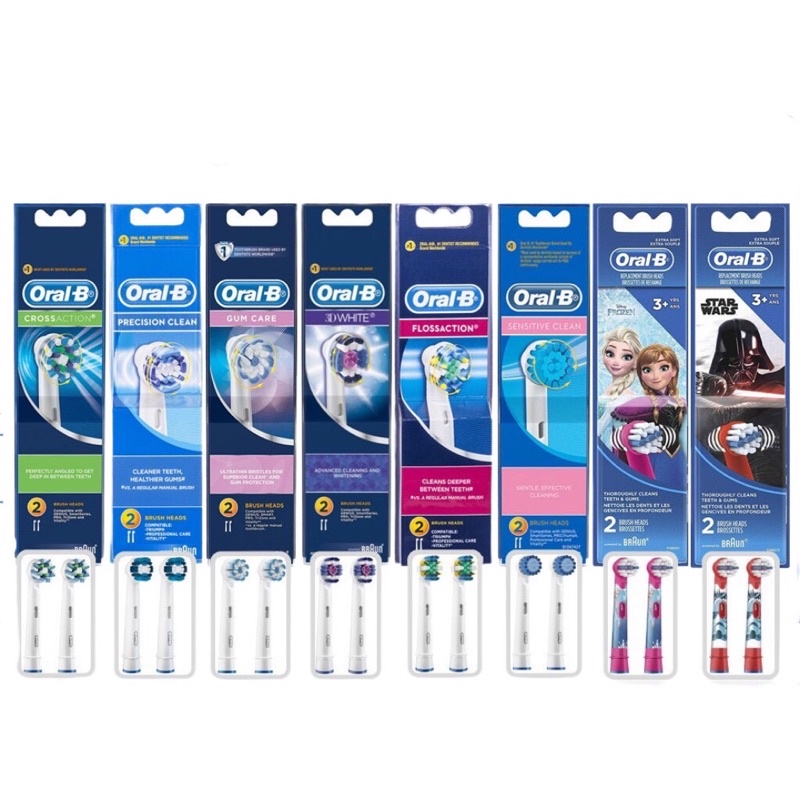 Oralb braun Electric Brush Head Of All Genuine Types Shopee Malaysia