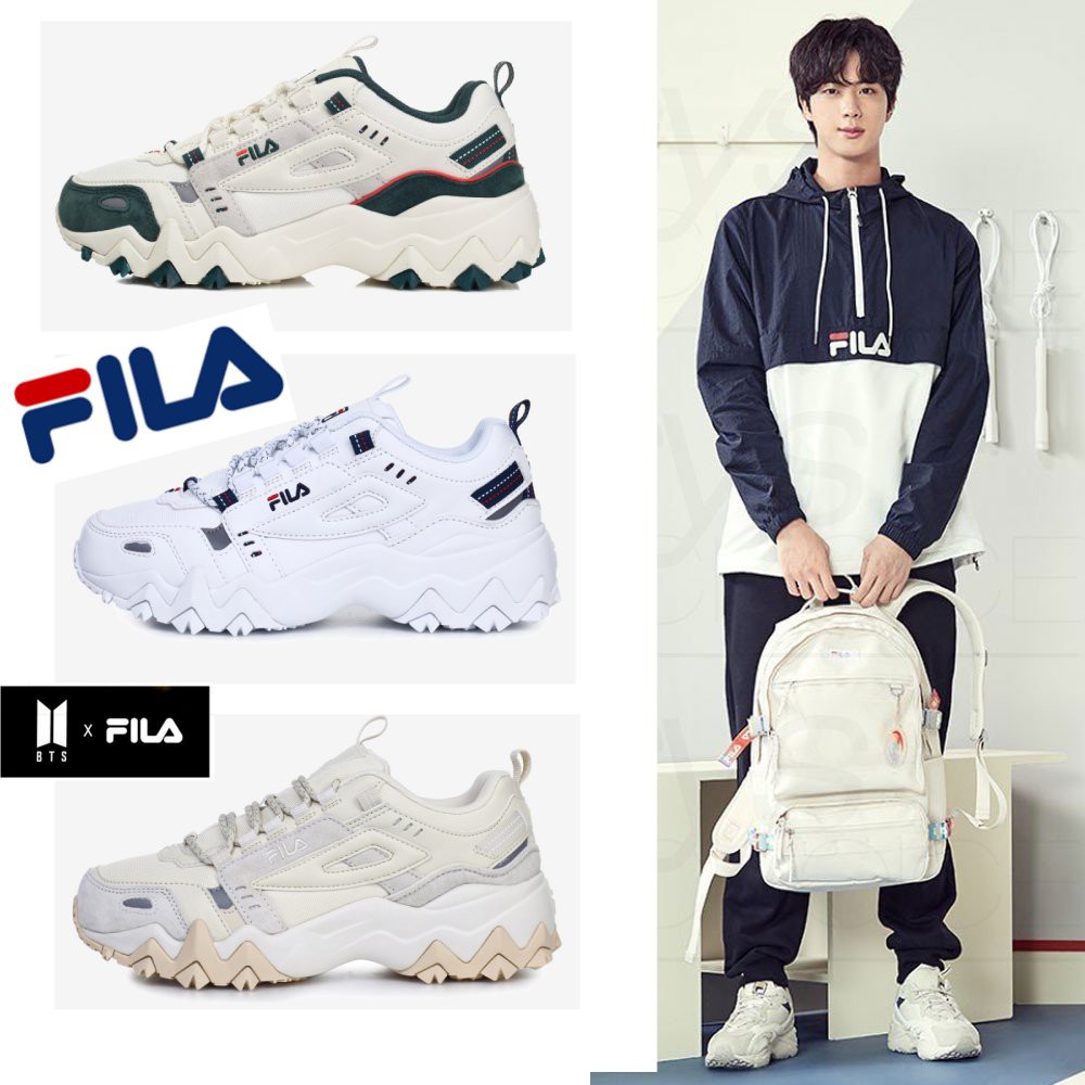 bts wearing fila shoes