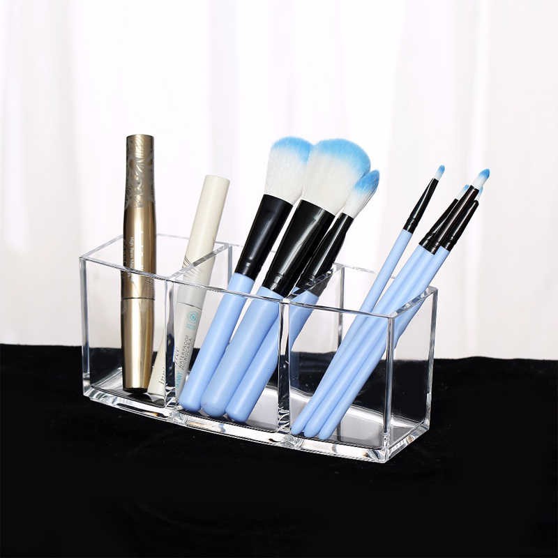 Acrylic Cosmetic Makeup Organizer Makeup Display Brush Holder Cup Lipstick Stand