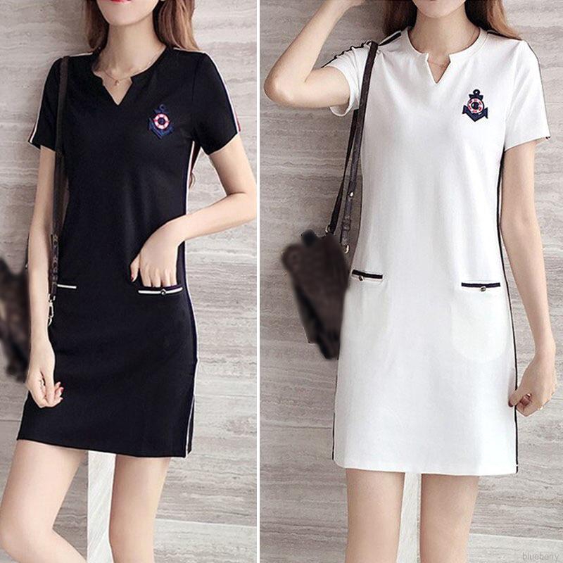 straight midi dress with sleeves