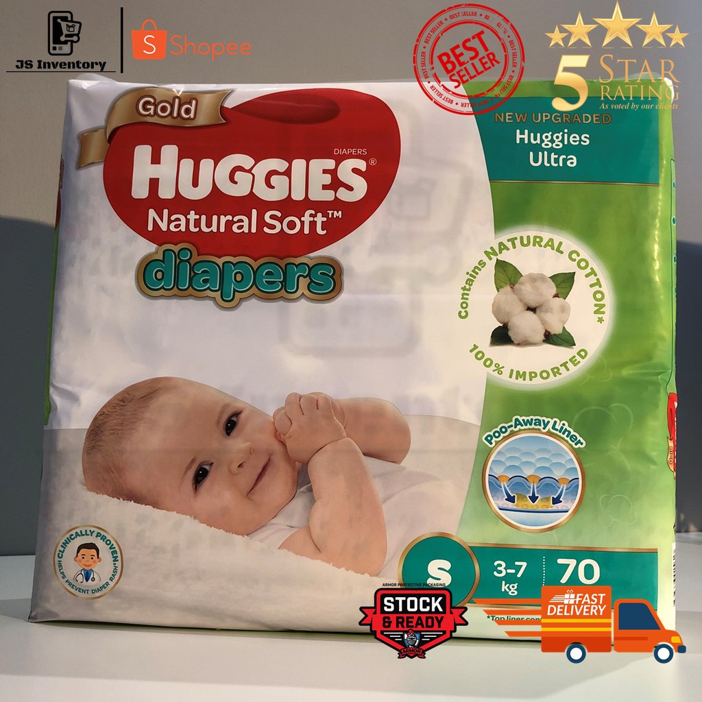 Huggies Ultra Natural Soft Diapersair Soft Diaperspants Nb78s70m