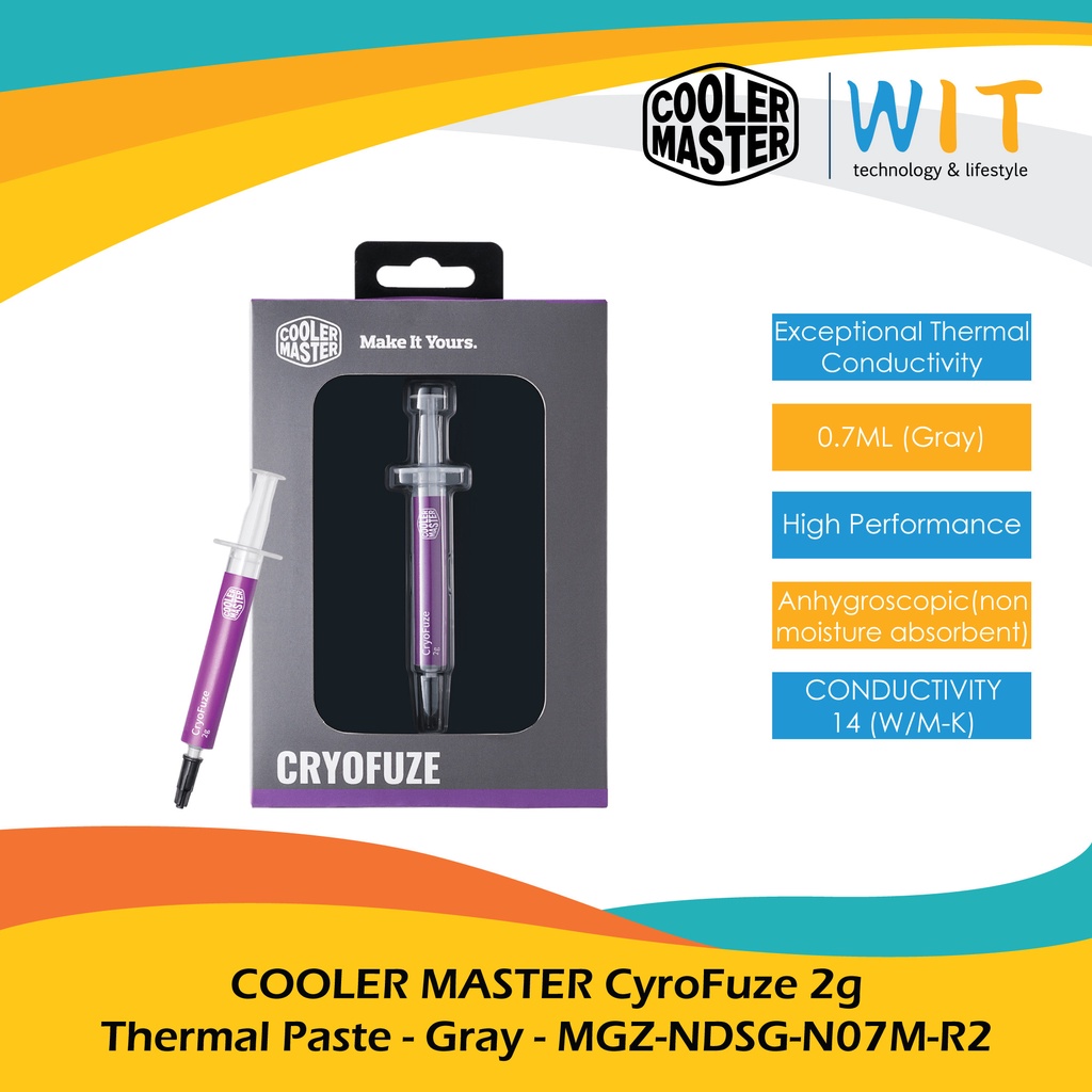 Cooler Master CyroFuze 2g Thermal Paste - Gray - MGZ-NDSG-N07M-R2