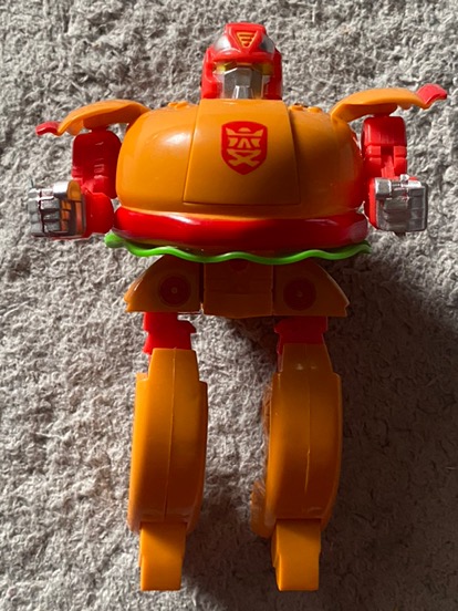 Transformer Hamburger Figures Model Action Figure Boy Toy Robot Orange 