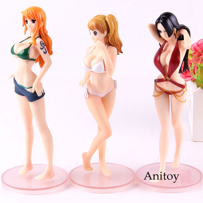 Gasha Portraits One Piece Figure Boa Hancock Charlotte Pudding Nami Swimsuit Ver Action Figure Anime Model Toy Shopee Malaysia