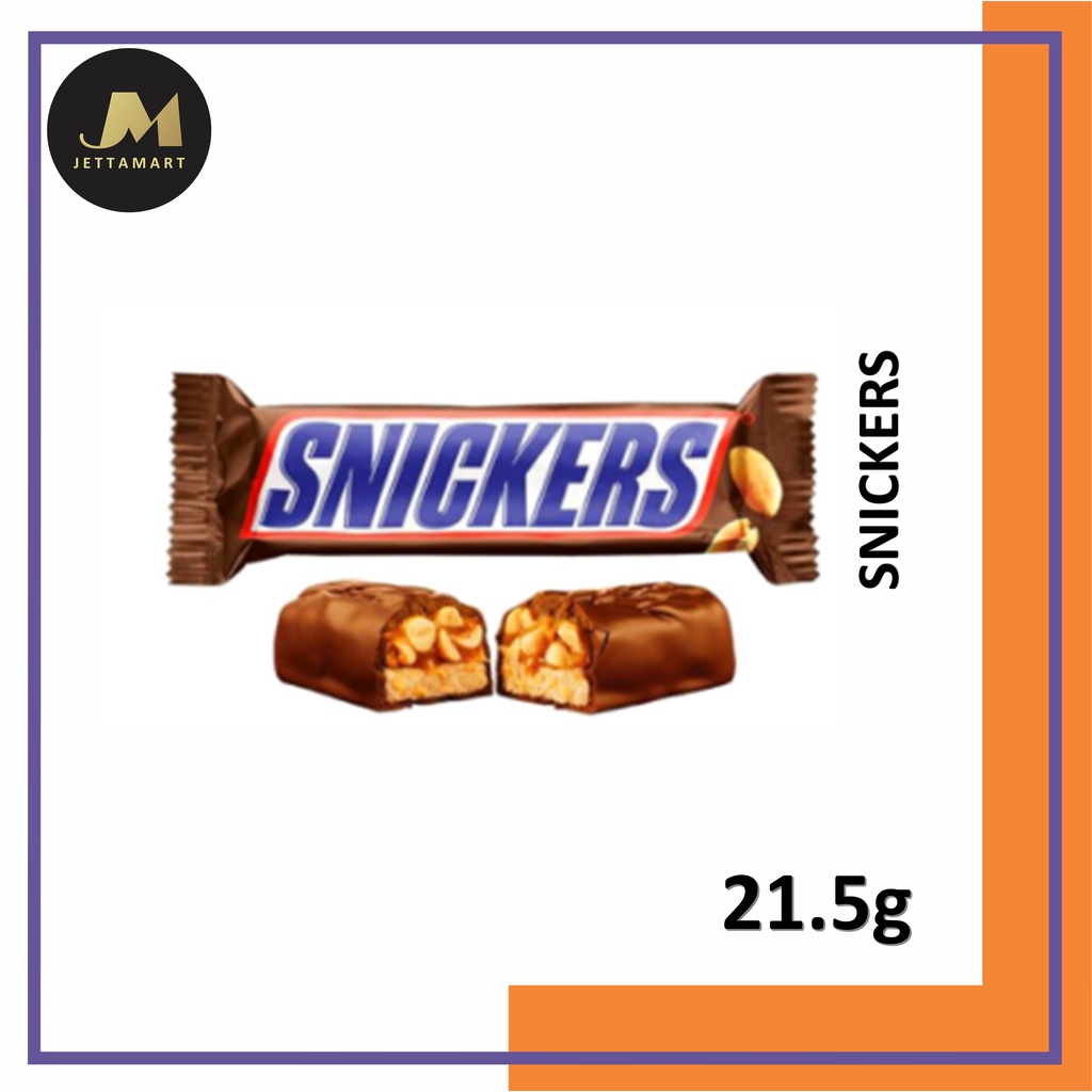 Snickers Chocolate Peanuts Bar *HALAL* (21.5g) Shopee Malaysia