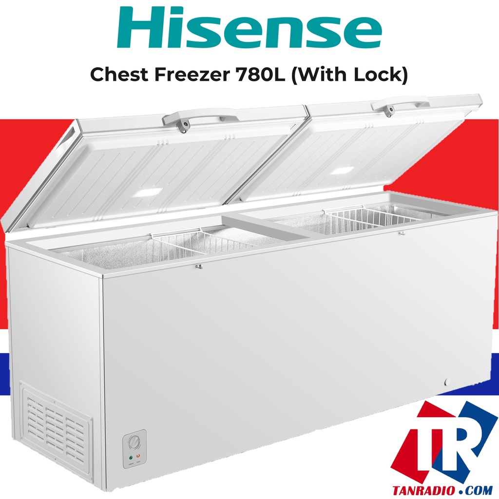JOHOR BAHRU ONLY Hisense Chest Freezer 780 Liter With Lock