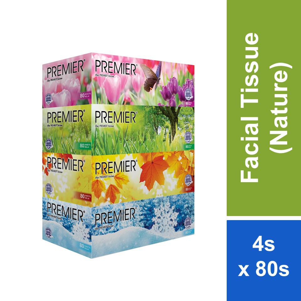 Premier Facial Tissue 4X80'S (Nature) Shopee Malaysia