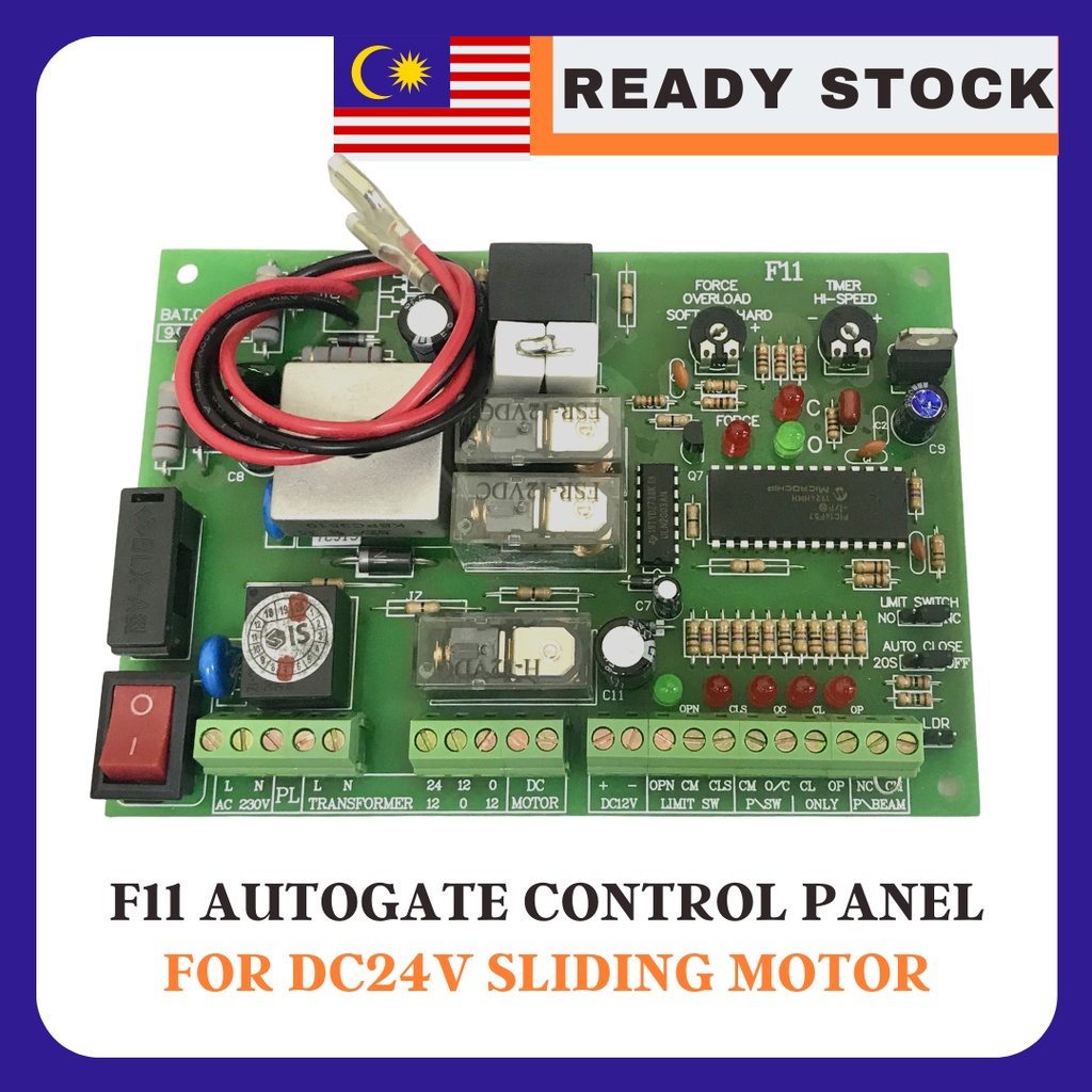 F11 DC Autogate Sliding Gate Control Board PCB Panel Shopee Malaysia