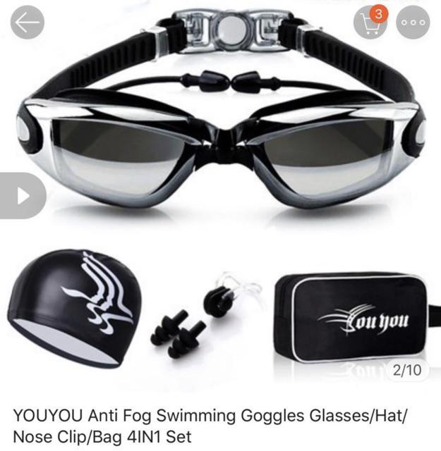 Proworks Anti Fog Swimming Goggles for Men Women Adult Junior Kids Boys Girls CF 