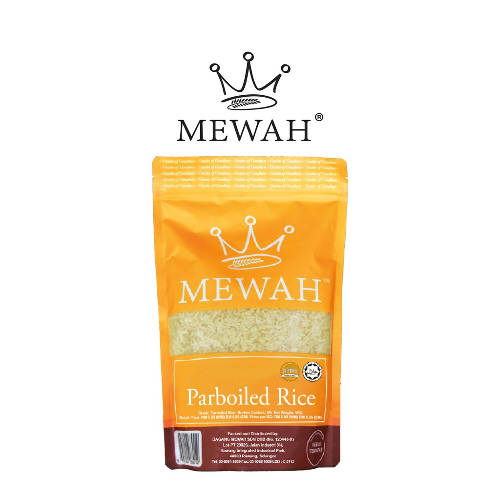 Mewah Parboiled Rice 1KG