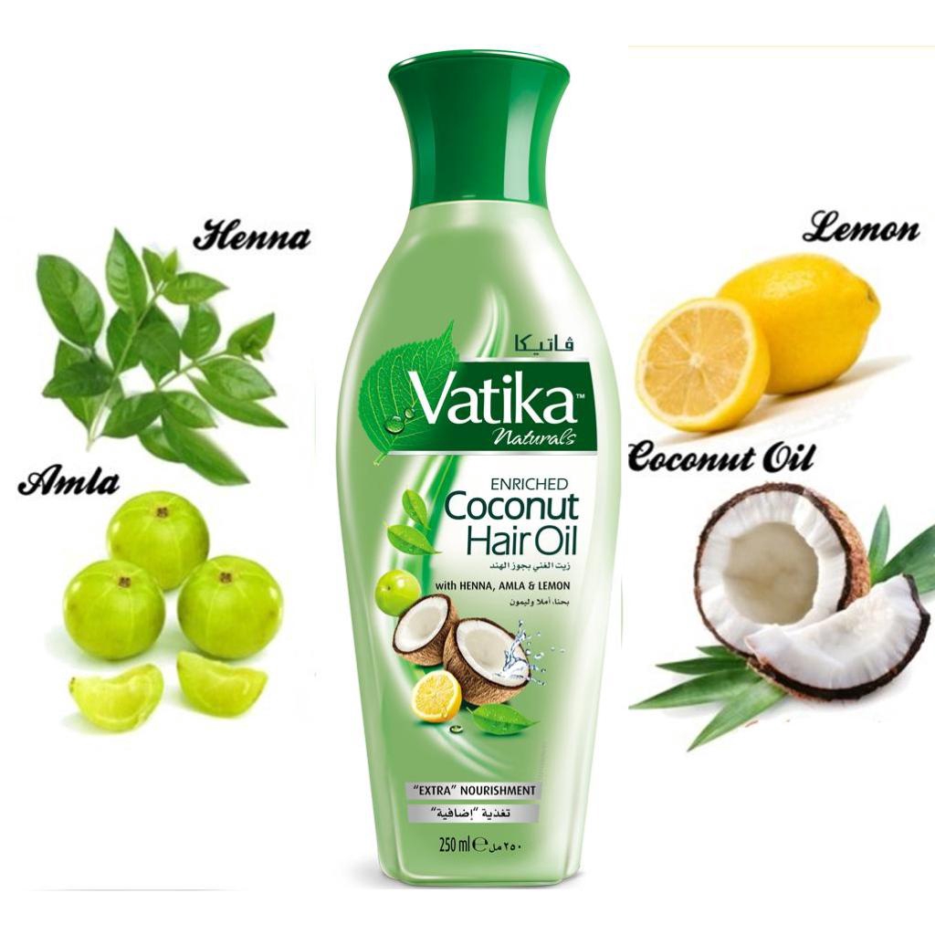 Vatika Coconut Hair Oil enriched with lemon henna & amla 250mlatika