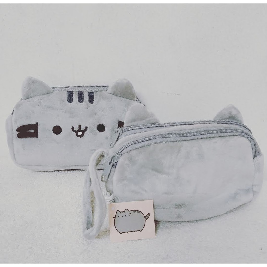 Ready Stock Ship Immediately 20cm Pusheen Cat Plush Purse Clutches Wristlets Cosmetics Bag Stationery Bag Pencil Case Shopee Malaysia - bread pusheen shirt roblox