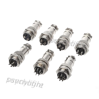 PCF* Aviation Plug Male & Female Wire Panel Metal Connector 16mm 2/3/4/5/6/8/9 Pin GX16