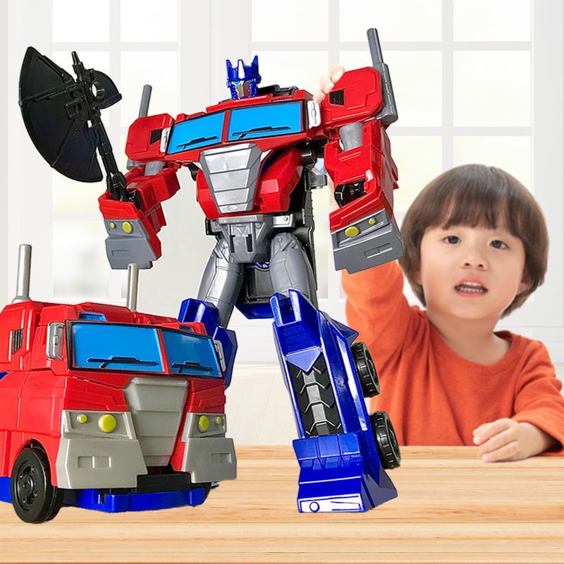 Oversized Transformers Toy Bumblebee Optimus Prime Robot Boy Model Sticker Autobot Deformation