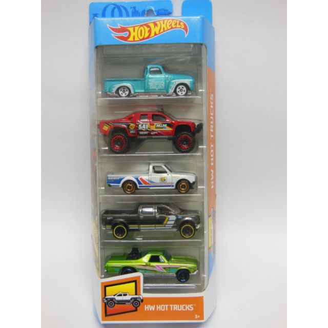 hot wheels 5 pack hot trucks