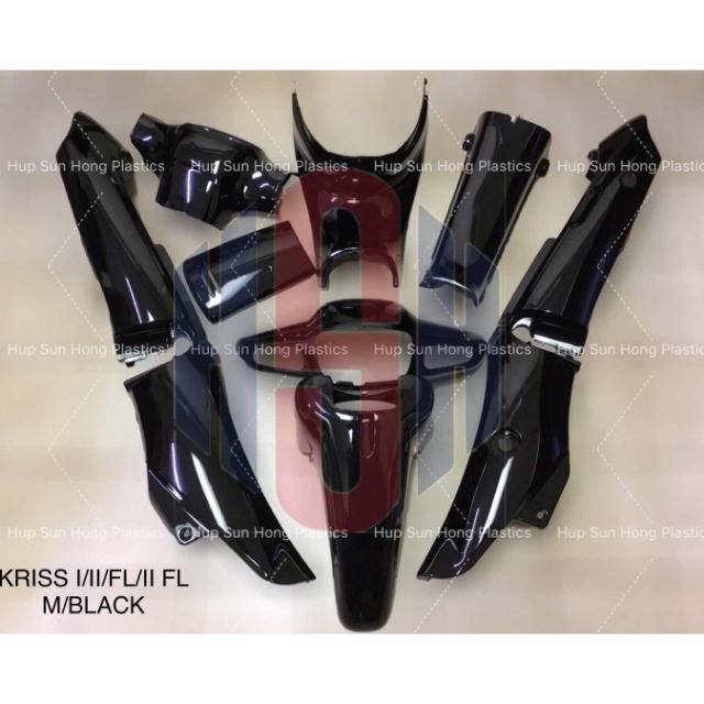 Modenas KRISS 1 KRISS110 Body Cover Set BLACK (HSH) | Shopee Malaysia