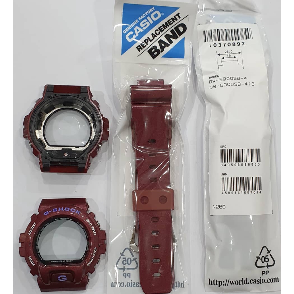 Casio G-Shock DW-6900SB-4 Replacement Parts -Band & Case/Centre