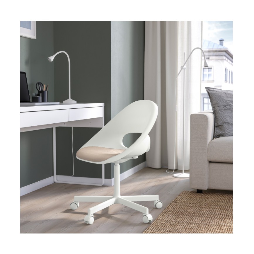 IKEA LOBERGET / BLYSKAR Swivel chair with pad, (100% GENUINE) | Shopee ...