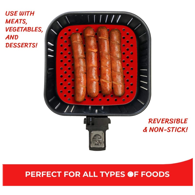 Reliable Multi Airware Reusable Air Fryer paper Silicone Accessories Liners 7.5/8.5/8/9 Inch Square Round Non-Stick S... - Image 2