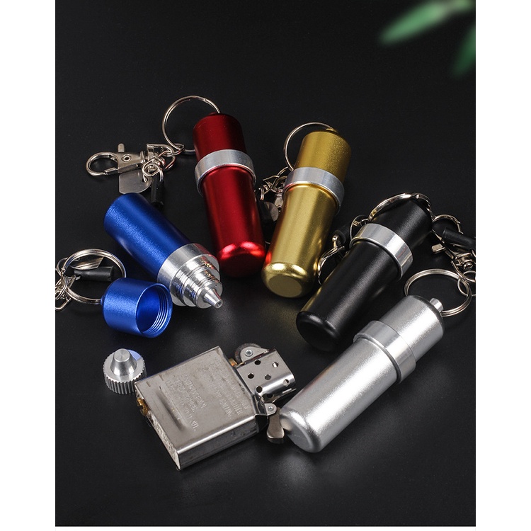 Mini Fuel Canister for Lighter Fluid with Keychain Design Shopee Malaysia