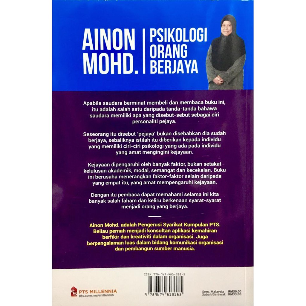 Co Psikologi Orang Berjaya Ainon Mohd Buku Bisnes Motivasi Kejayaan Shopee Malaysia