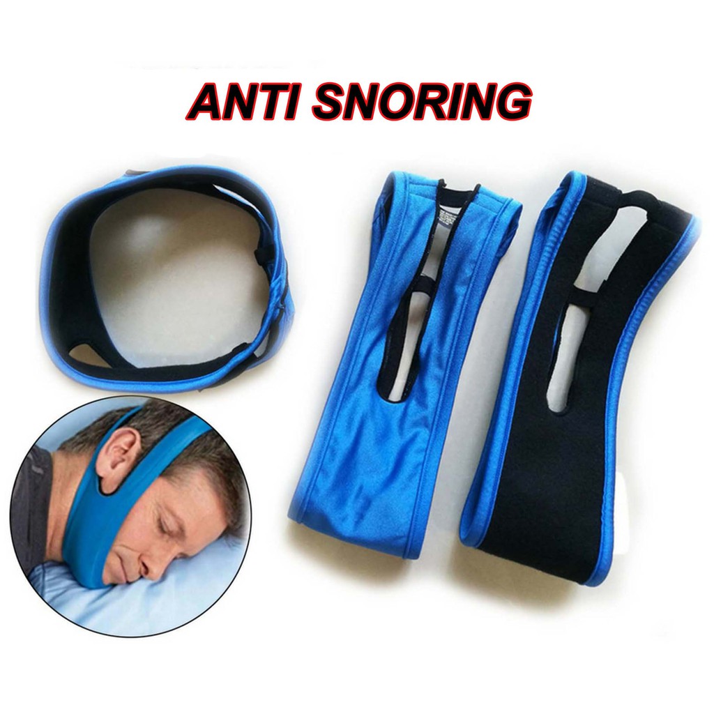 Anti Snore Stop Snoring Chin Strap Jaw Belt / Tali Strap Henti Dengkur
