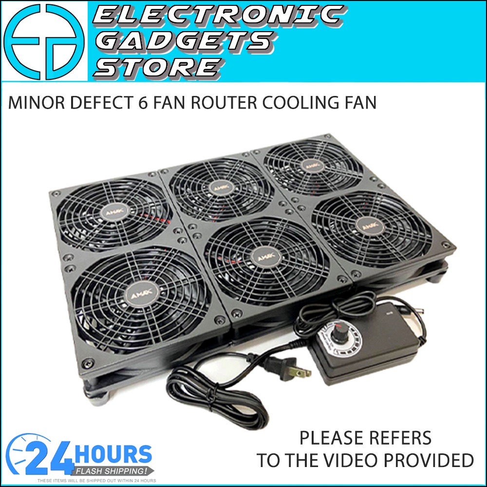 Minor Defect Amax 6 Fan Router Cooling Fan Shopee Malaysia