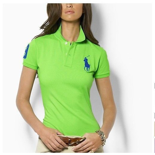 light blue ralph lauren polo shirt womens