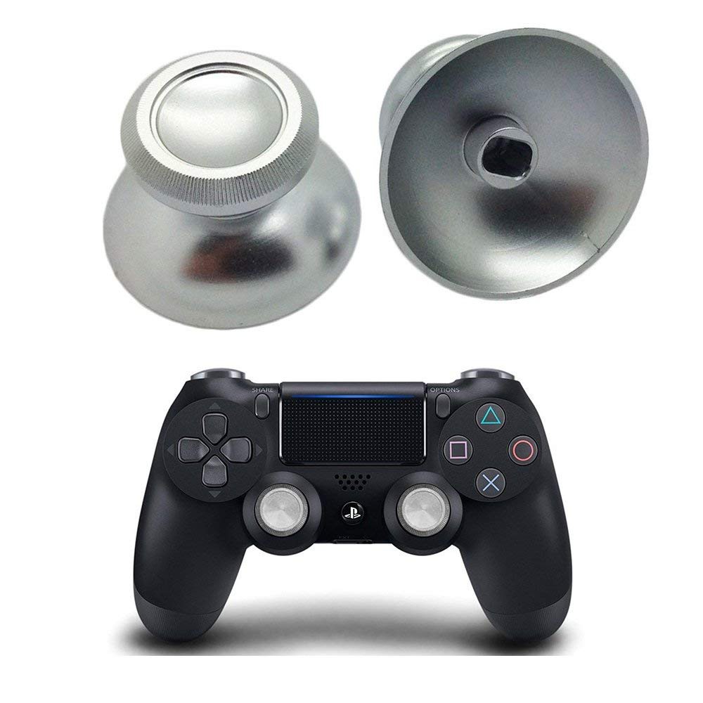 Timorn 2PCS Metal Aluminum Analog Thumbsticks Analogue Thumb Grips Joystick Replacement Cap Cover for Sony PS4 Playstation 4 Xbox One Controller Purple 