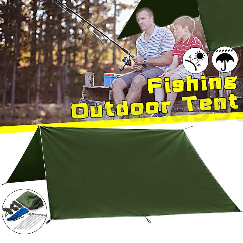 3m x 3m Sunscreen Tarp Tarpaulin Waterproof Camping Tent Cover Shopee