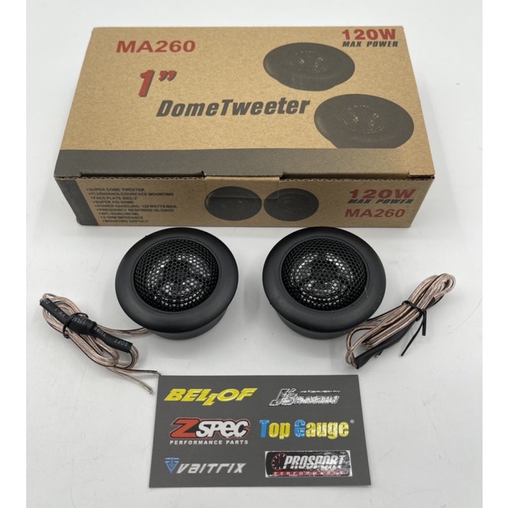MA Audio MA260 120W Dome Universal Car Tweeter Car Audio Speaker 1