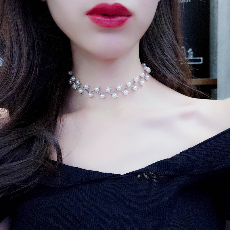 All-match Necklace Female Lace Clavicle Chain Korean Version Neckband Collar Neck Neck Simple Student Necklace