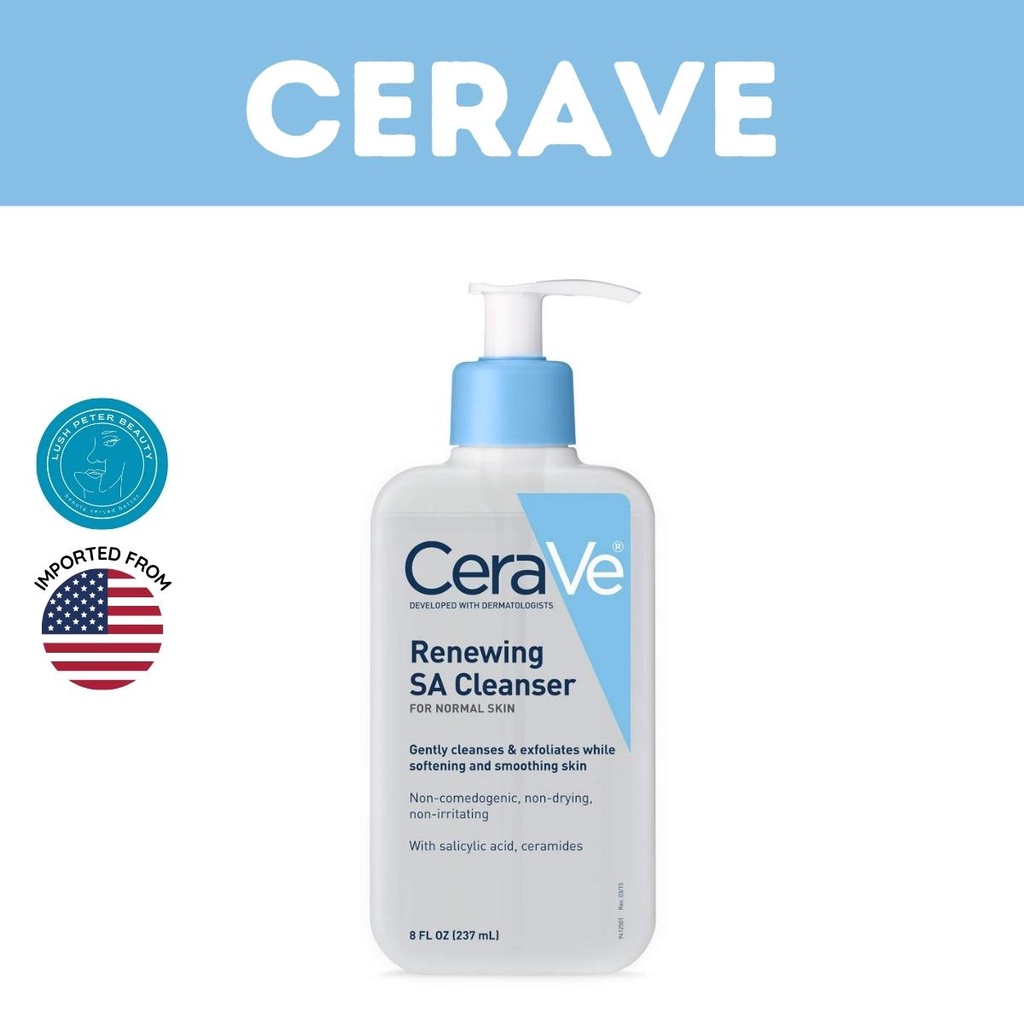 CERAVE Renewing SA Cleanser Facial & Body Wash with Salicylic Acid LP