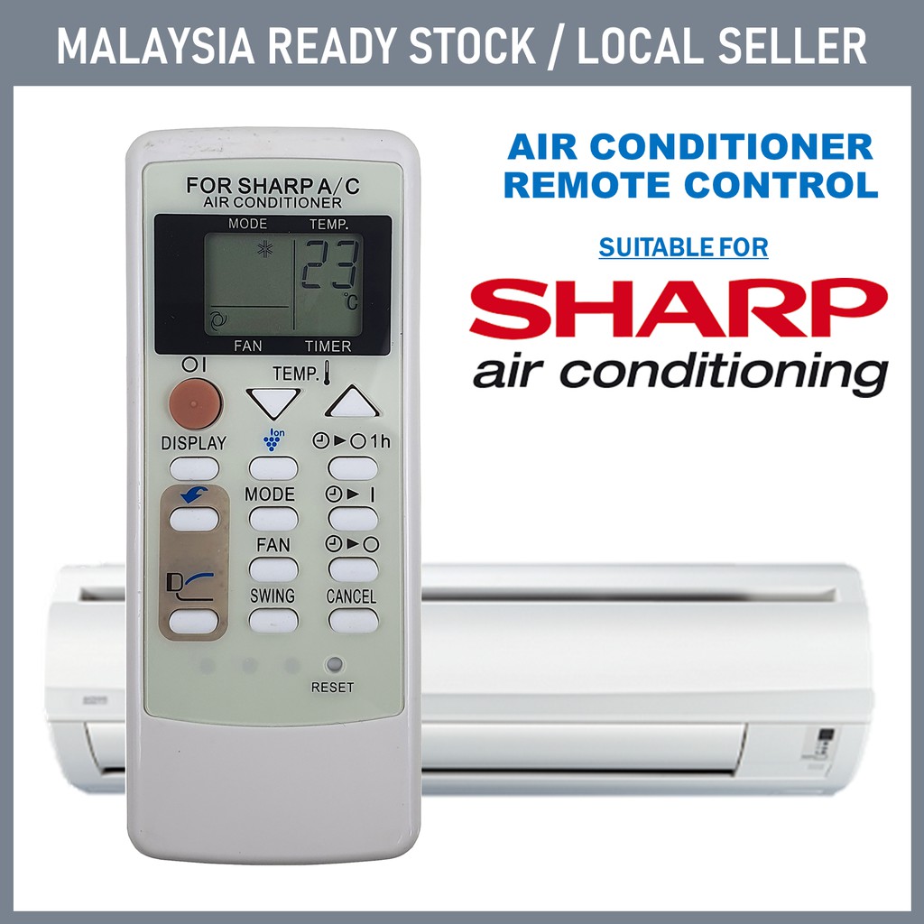 Sharp Air Cond Remote Control Replacement Ion Aircon Spare Part