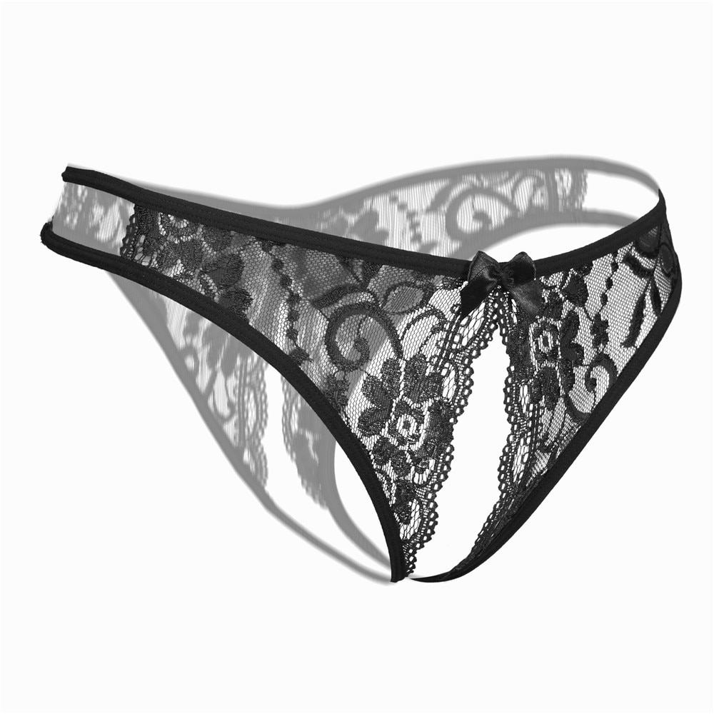 Women Sexy Lingerie Hot Erotic Panties Open Crotch Porn Lace Underwear 
