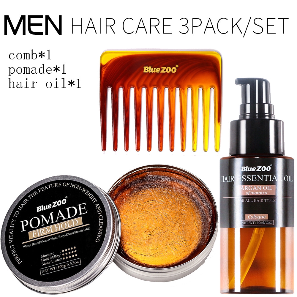 Men S Hair Care 3 Piece Set Bluezoo Hair Care Forrest Gump Oil