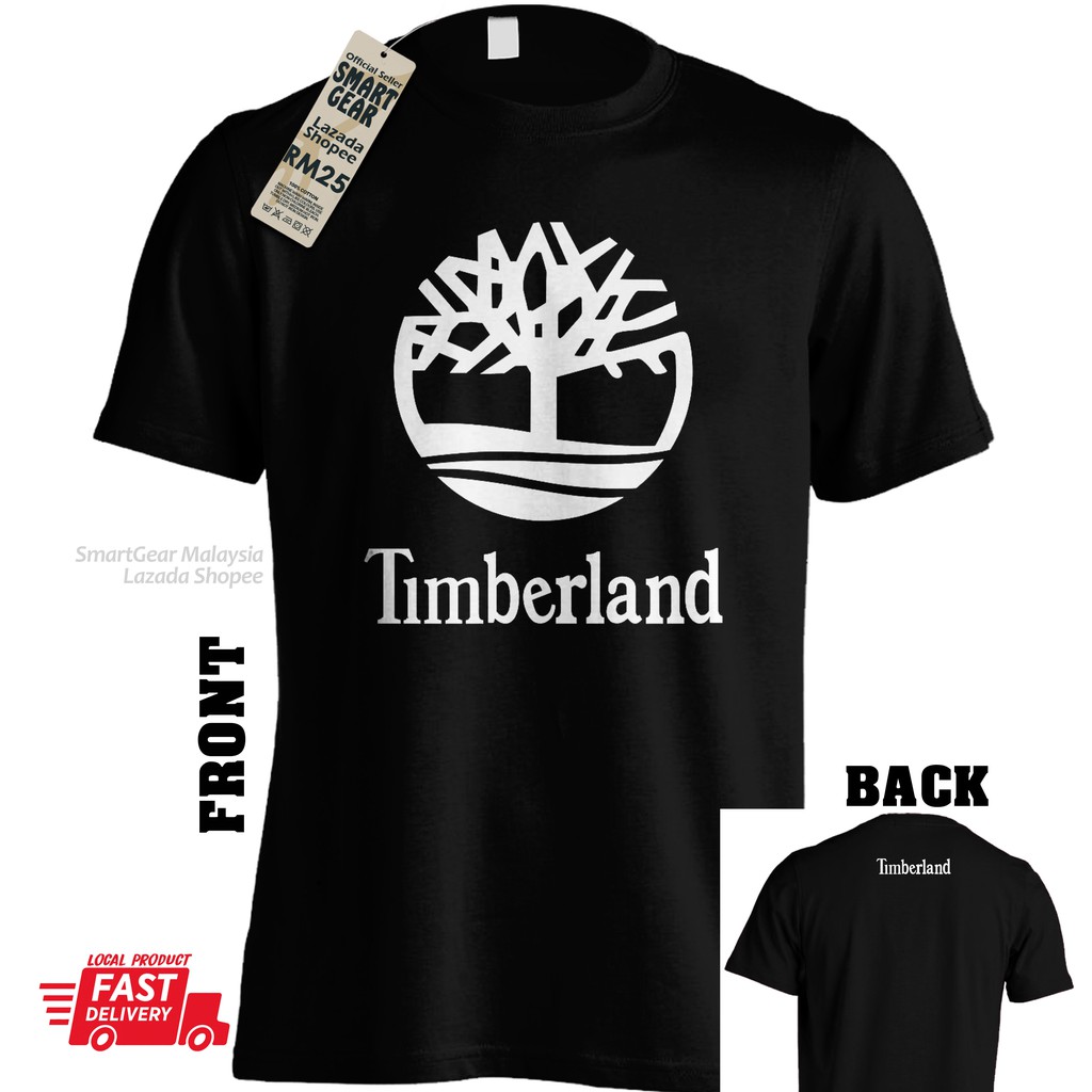 timberland logo t shirt