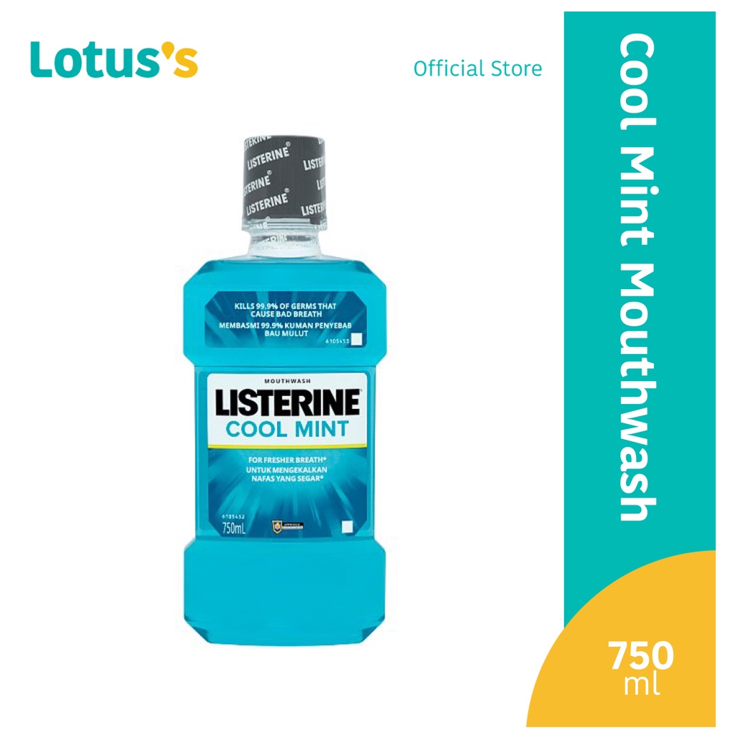 Listerine Cool Mint Antiseptic Mouthwash 750ml