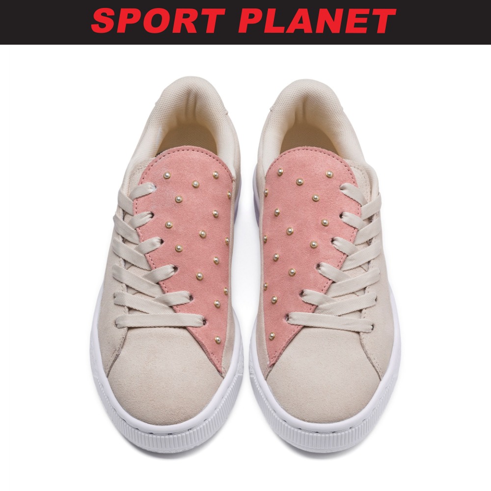 puma suede pearl studs