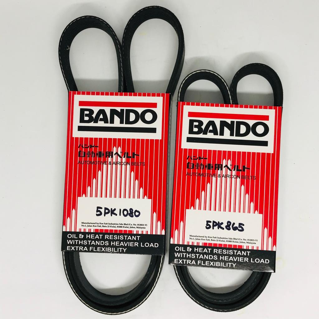 Bando Proton Waja 1 6 Mmc 100 Original Alternator Fan Belt 5pk1080 5pk865