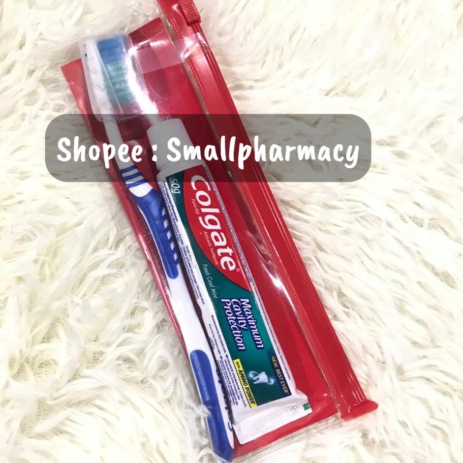 Colgate toothbrush + toothpaste travel set 827174 ( fresh cool mint