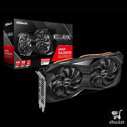 ASROCK AMD Radeon RX 6700 XT Challenger D 12GB Graphic Card ( RX6700XT ...