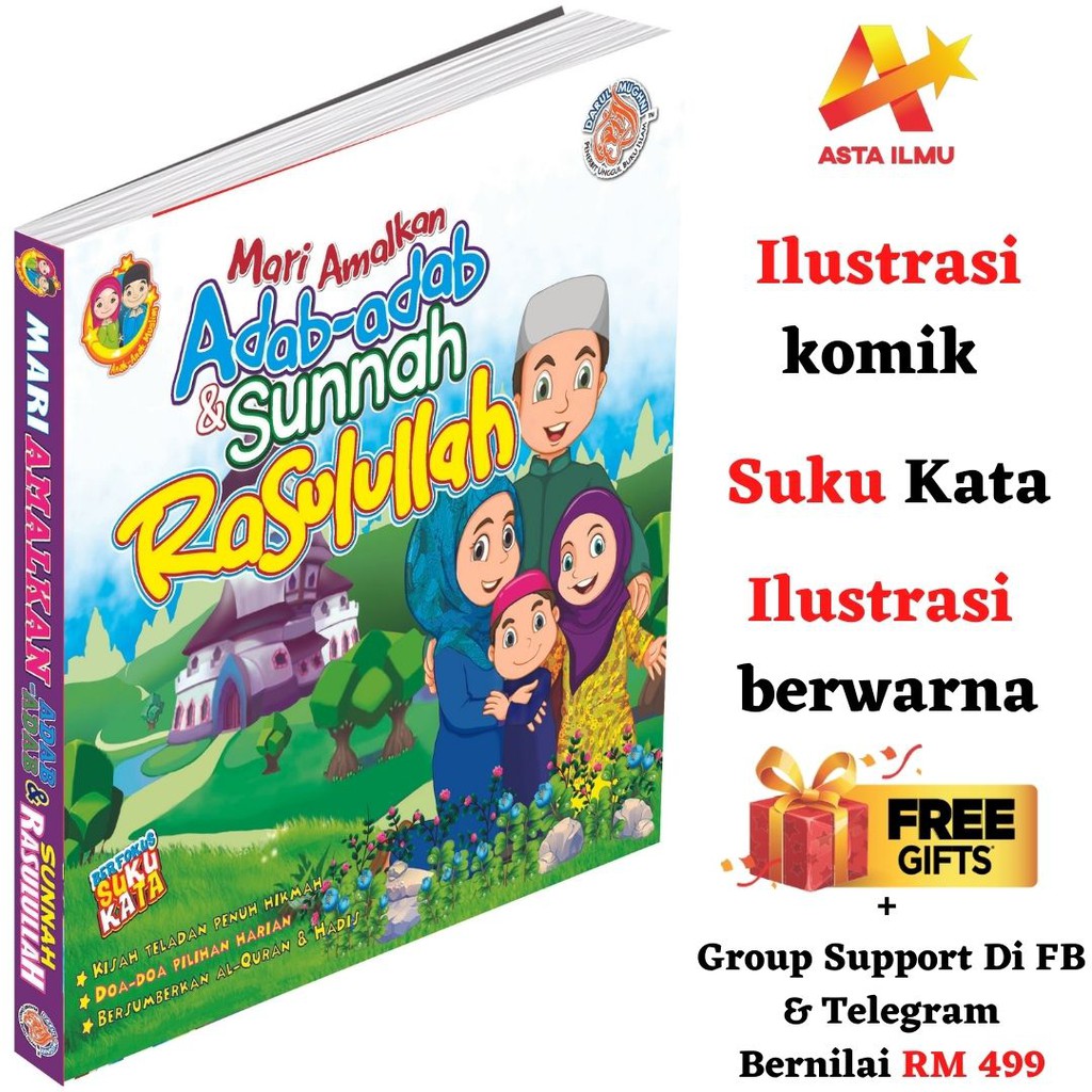 Buku Cerita Kanak Kanak Mari Amalkan Adab-Adab & Sunnah Rasulullah+FREE ...