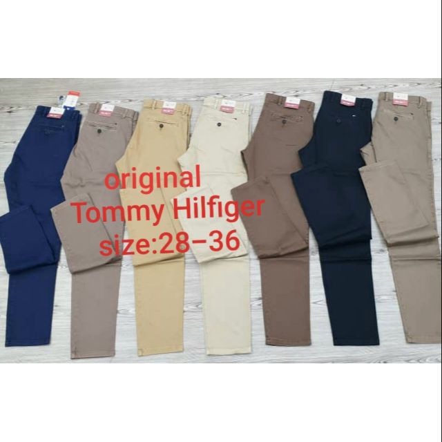 tommy hilfiger slim fit khaki pants