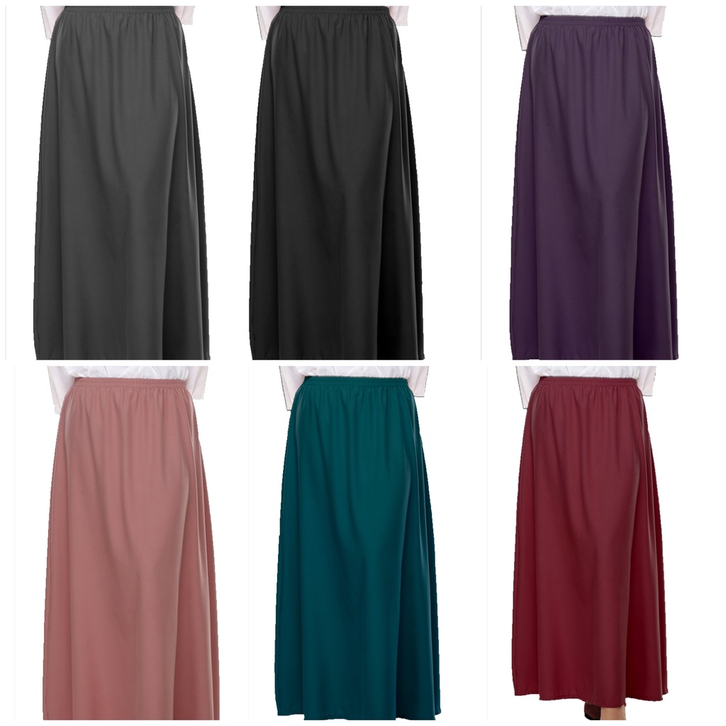 ?hot selling?SKRIT LABUH MUSLIMAH TIDAK JARANG COMO CREPE(SIZE S TO 3XL)